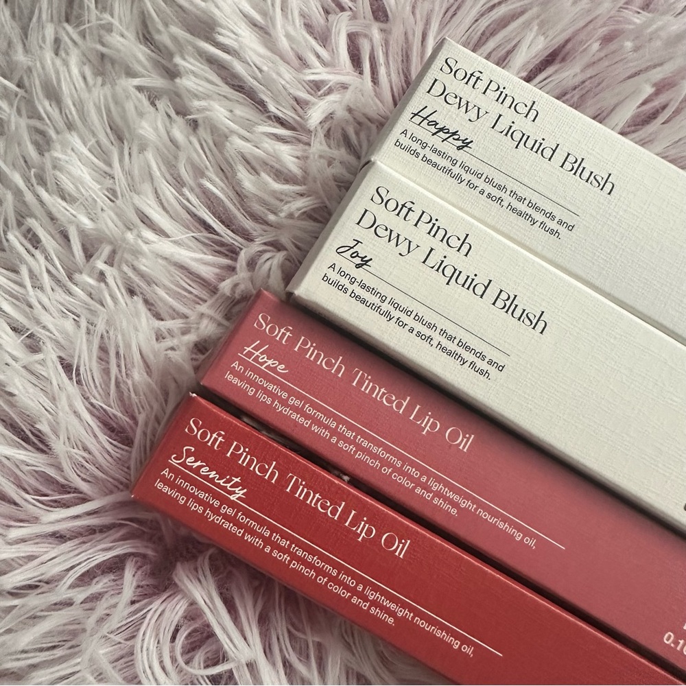 Rare Beauty lip oils and blush!!